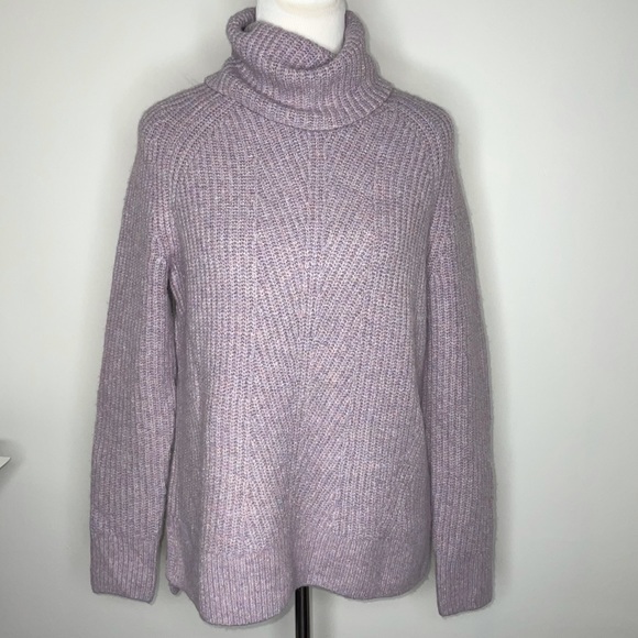 Madewell Sweaters - Madewell Turtleneck Lavender Wool Blend Sweater